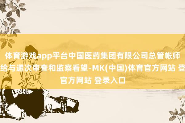 体育游戏app平台中国医药集团有限公司总管帐师杨珊华给与递次审查和监察看望-MK(中国)体育官方网站 登录入口